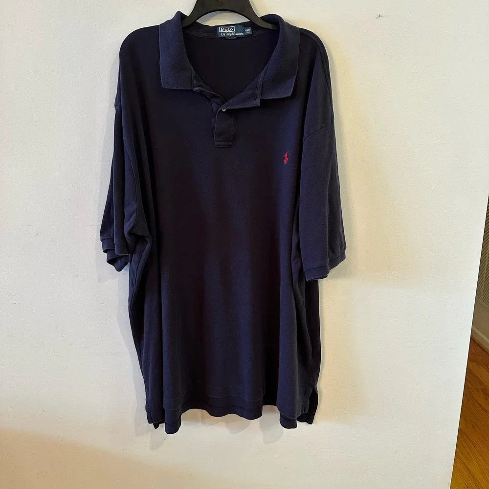 Polo Ralph Lauren navy‎ blue polo shirt 4XLT